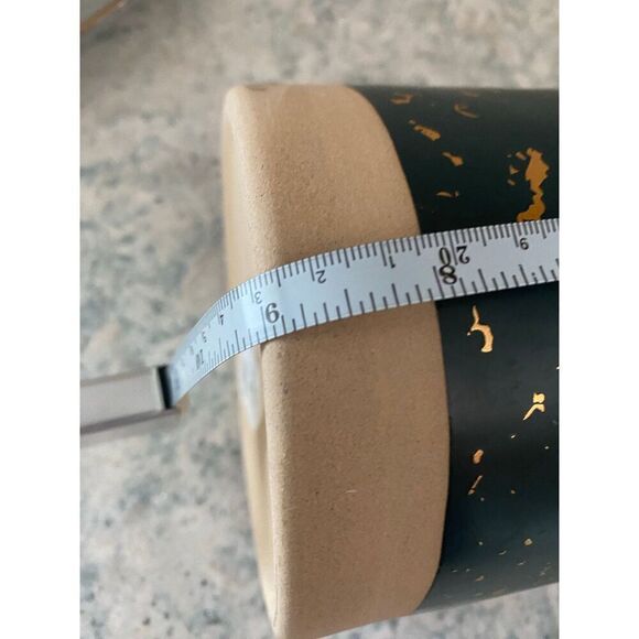 Hearth & Hand with Magnolia Green Speckled Gold Stoneware Vase - Picture 5 of 9